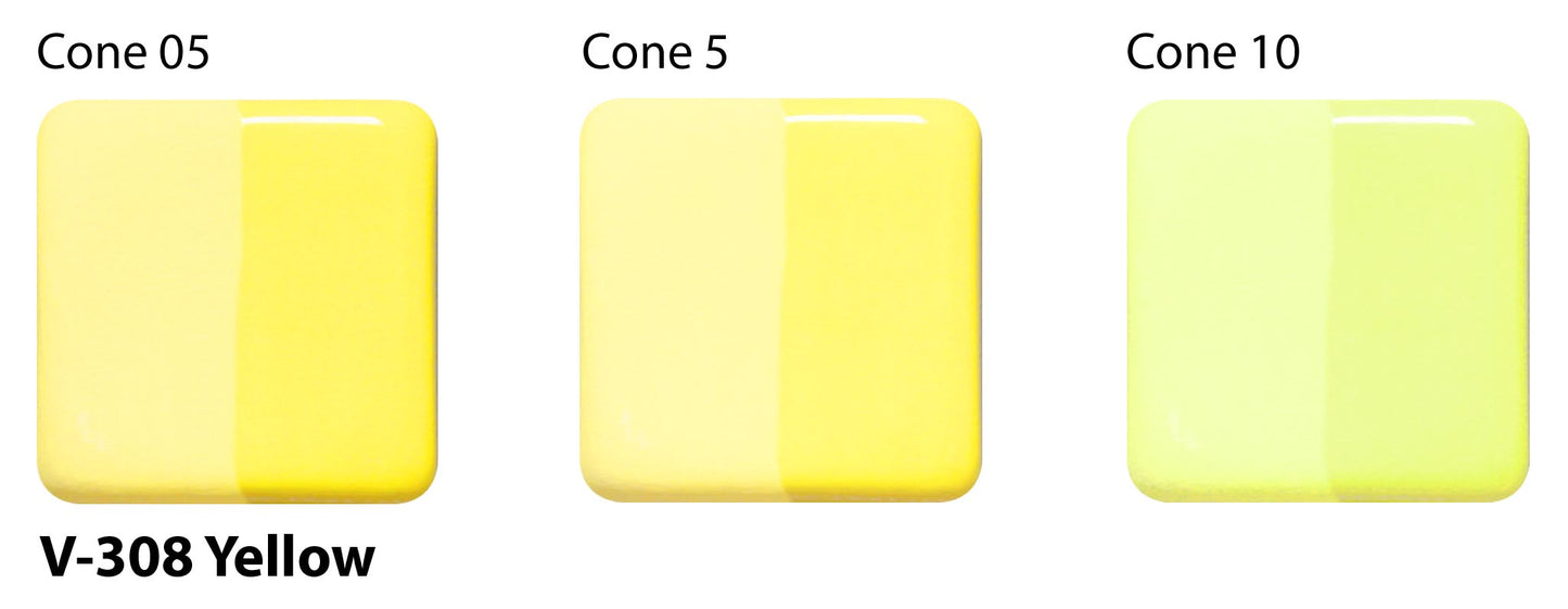 Yellow V-308 - AMACO Velvet Underglaze - Pint