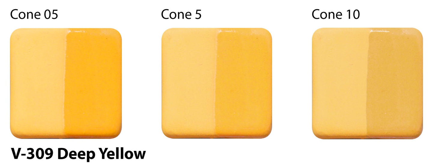 Deep Yellow V-309 - AMACO Velvet Underglaze - Pint
