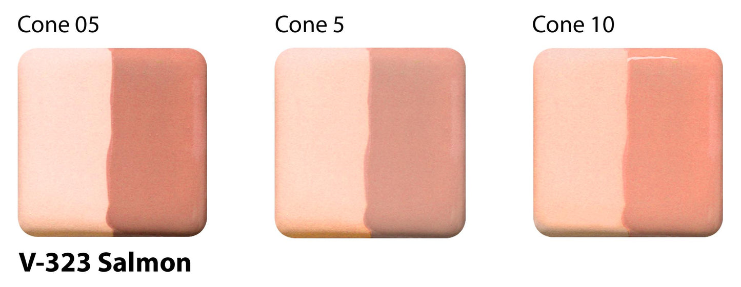 Salmon V-323 - AMACO Velvet Underglaze - Pint
