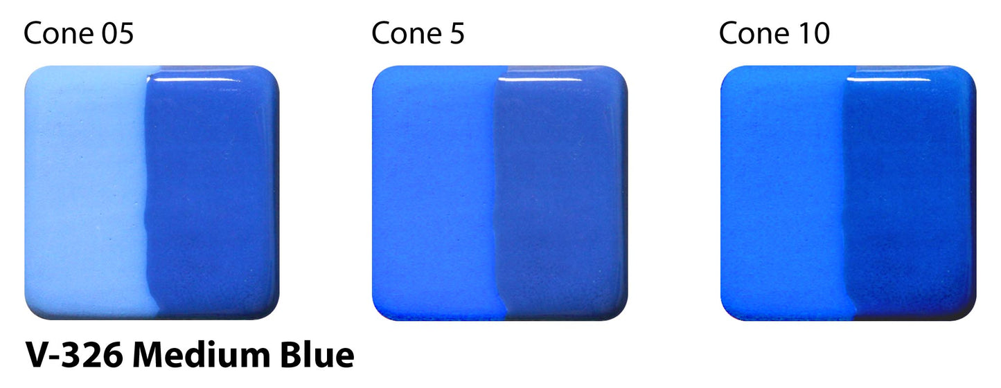 Med Blue V-326 - AMACO Velvet Underglaze - Pint