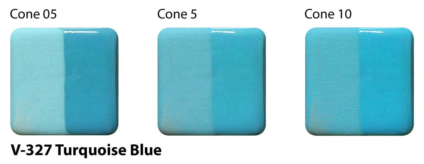 Turquoise Blue V-327 - AMACO Velvet Underglaze - Pint
