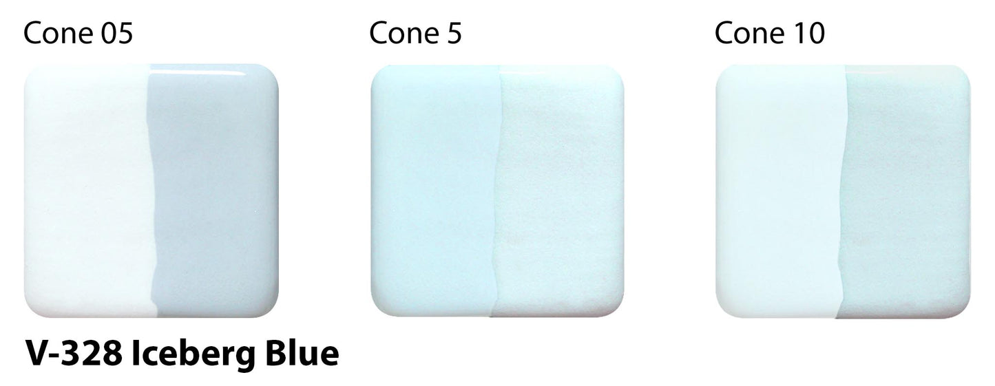 Iceberg Blue V-328 - AMACO Velvet Underglaze - Pint