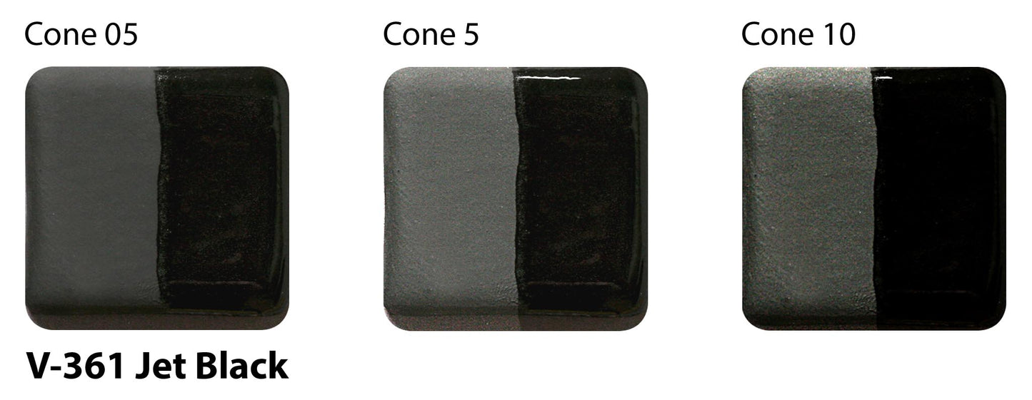 Jet Black V-361 - AMACO Velvet Underglaze