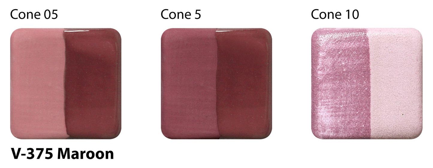 Maroon V-375 - AMACO Velvet Underglaze - Pint