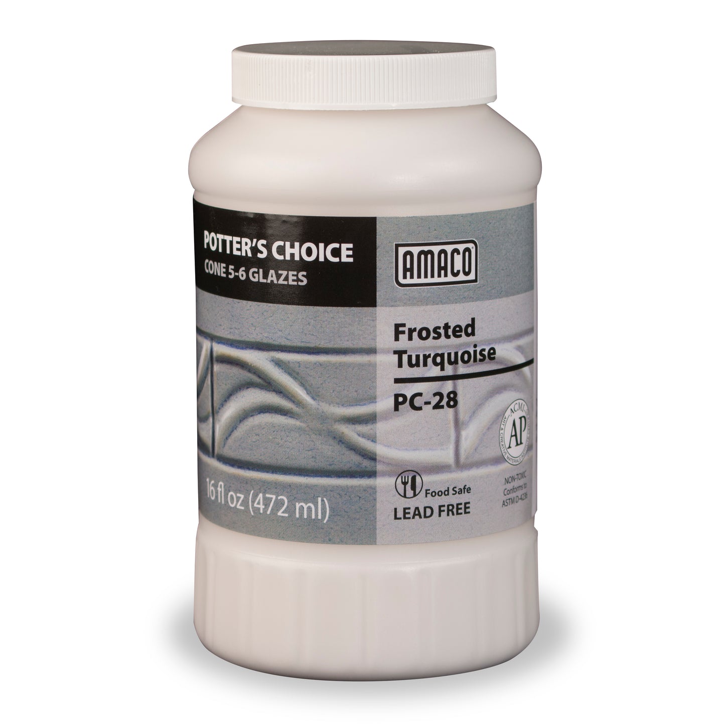 Frosted Turquoise PC-28 - AMACO Potter's Choice - Pint