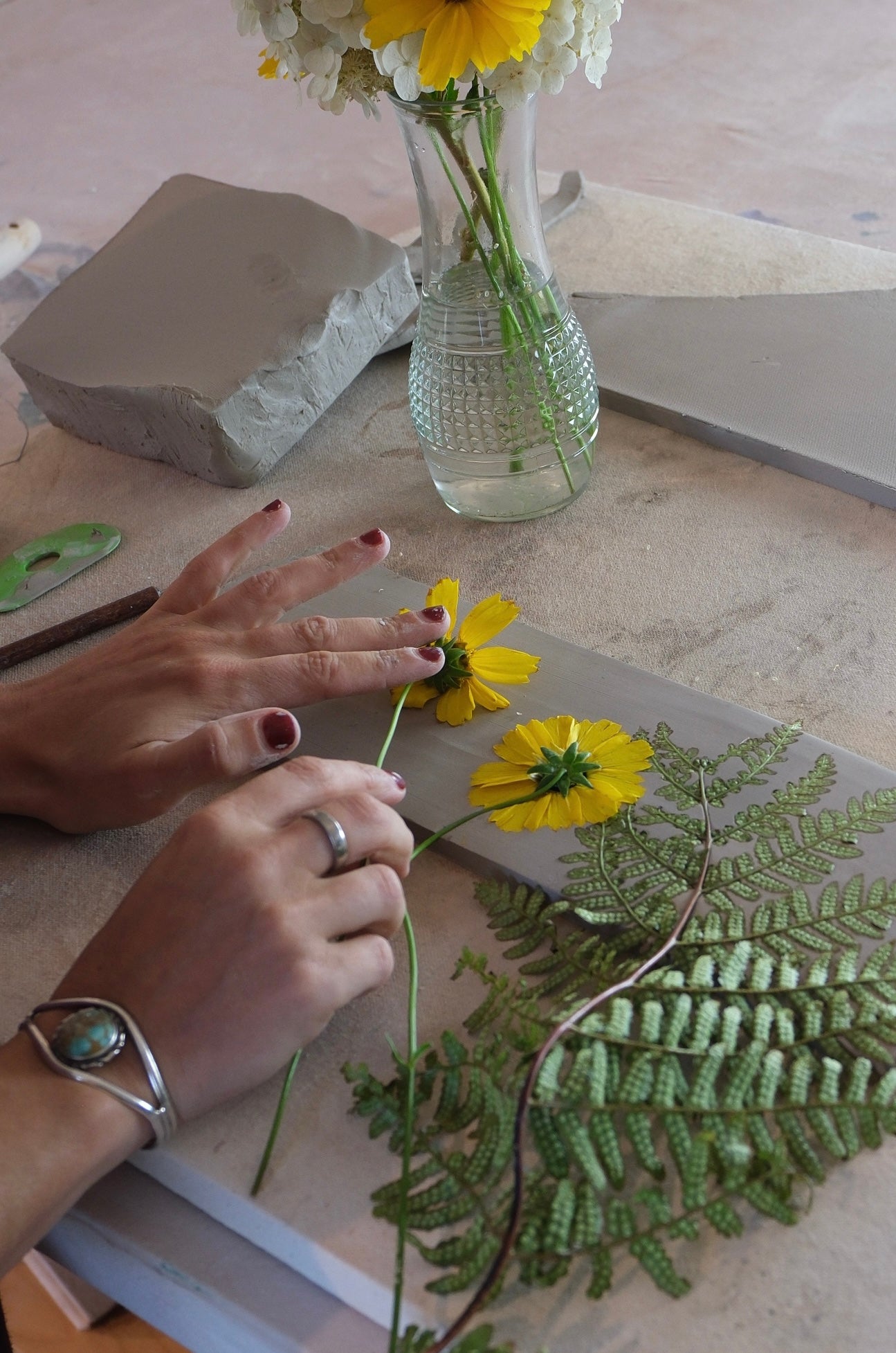 Pressed Petal Planter Workshop