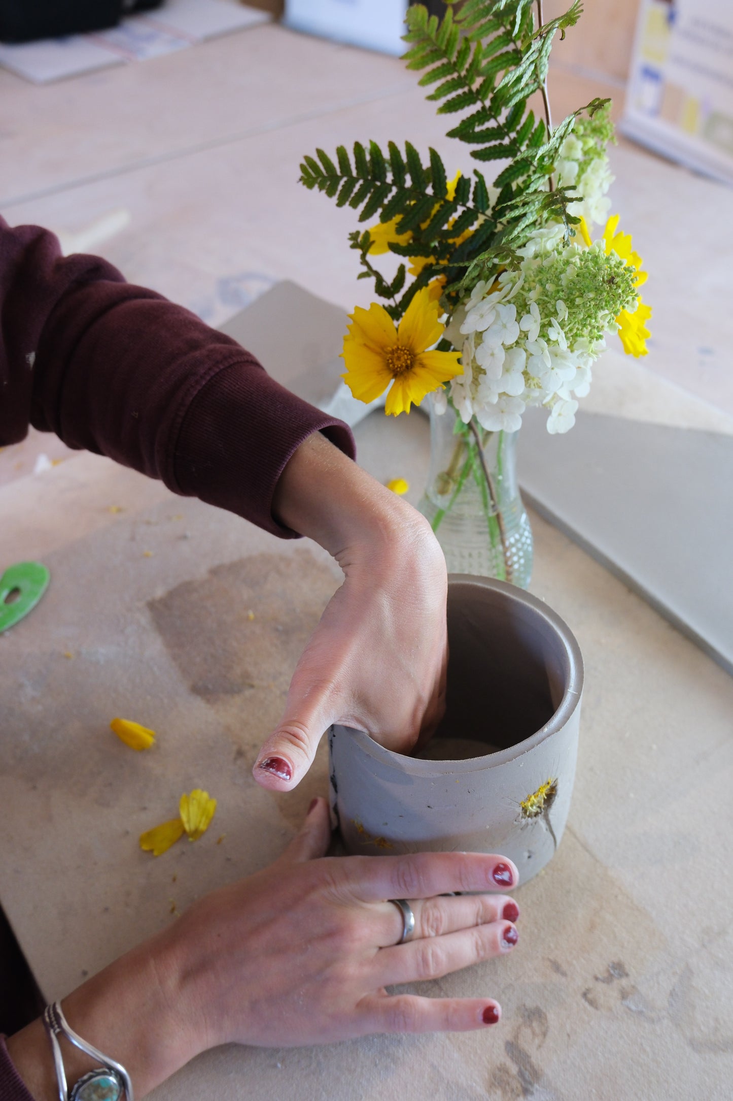 Pressed Petal Planter Workshop