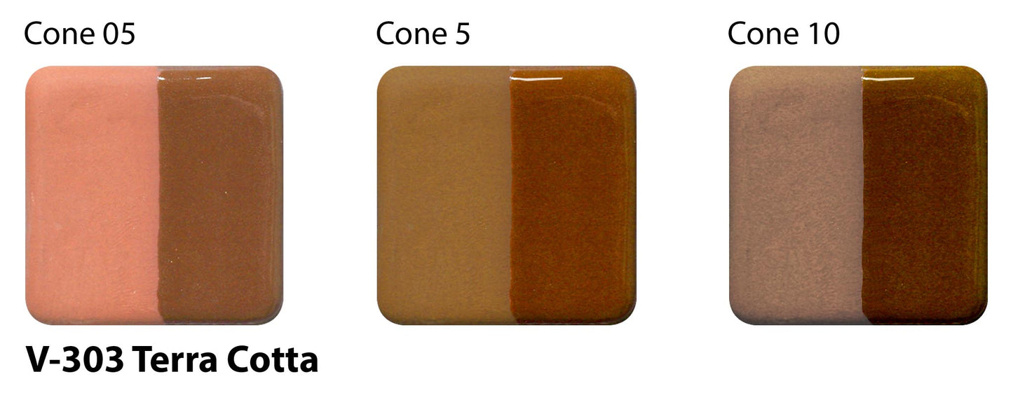 Terra Cotta V-303 - AMACO Velvet Underglaze - Pint