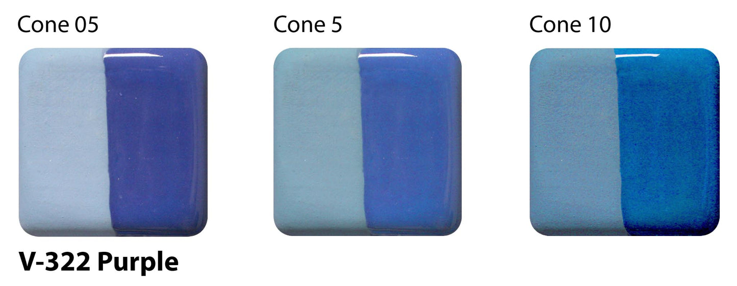 Purple V-322 - AMACO Velvet Underglaze - Pint