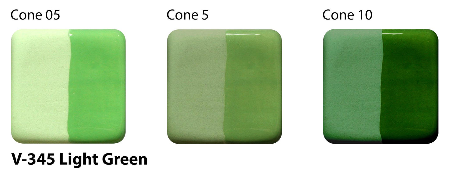 Light Green V-345 - AMACO Velvet Underglaze - Pint