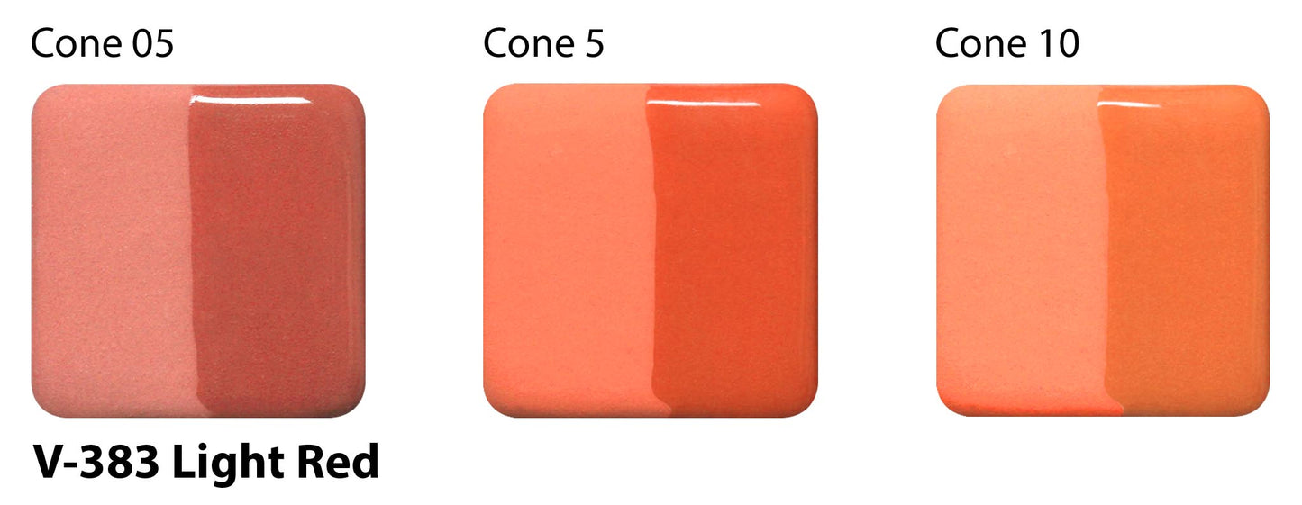 Light Red V-383 - AMACO Velvet Underglaze - Pint