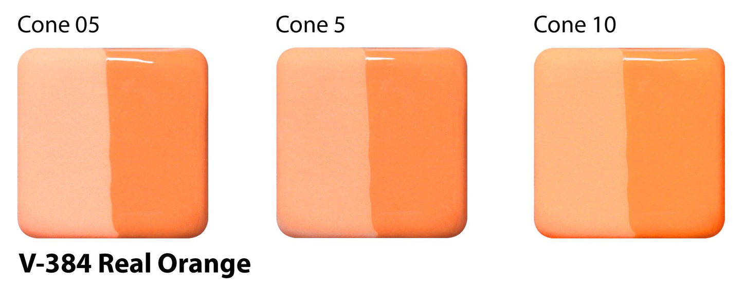 Real Orange V-384 - AMACO Velvet Underglaze - Pint