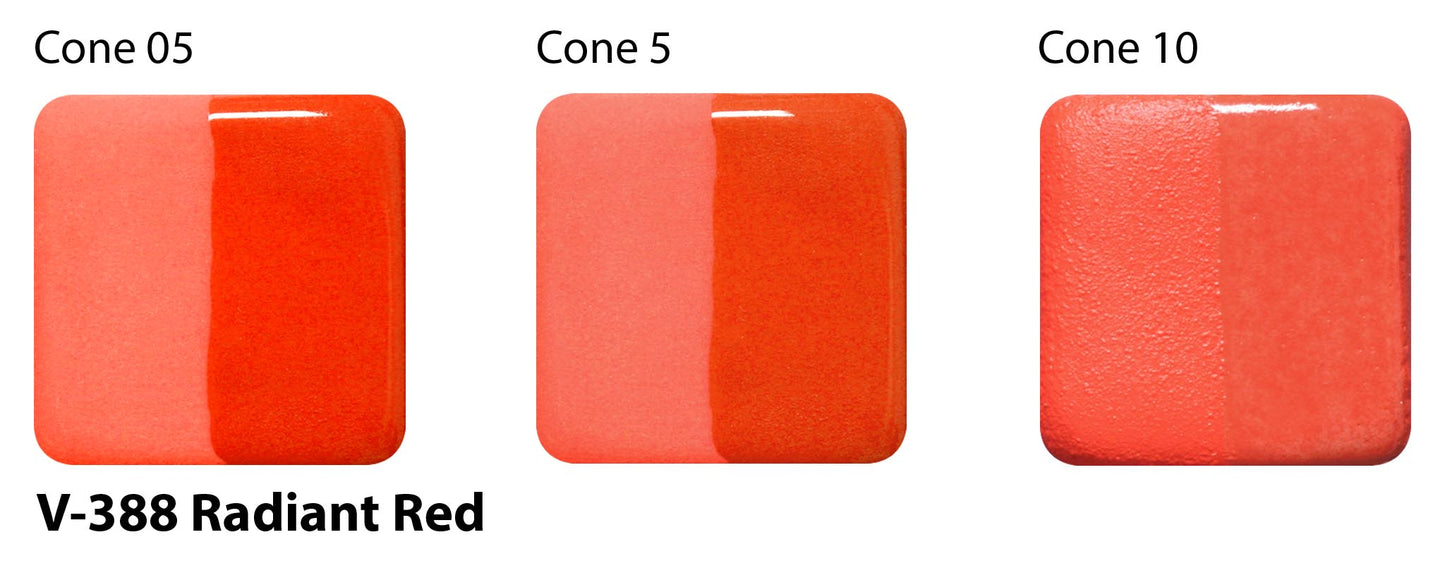 Radiant Red V-388 - AMACO Velvet Underglaze - Pint