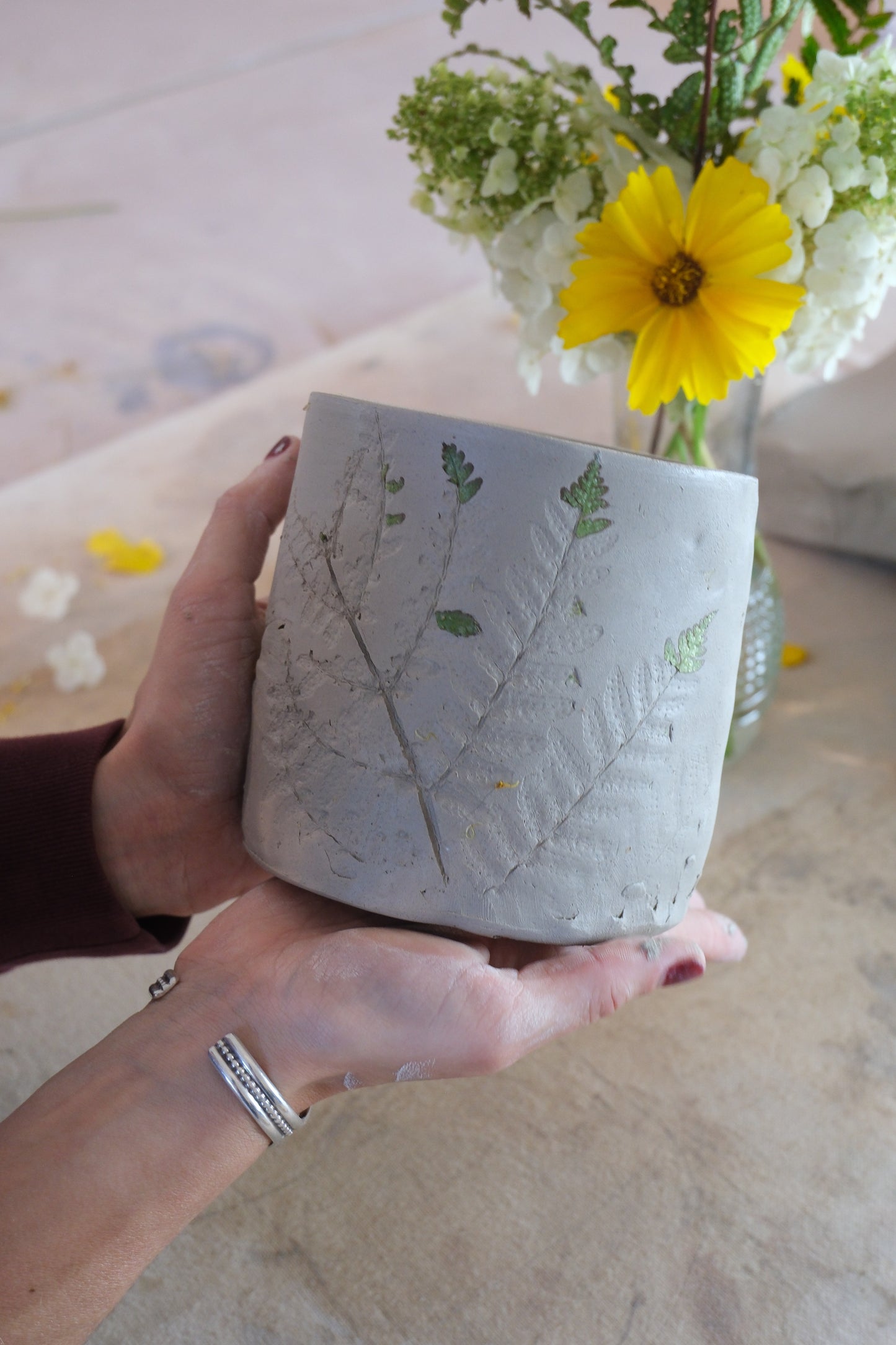 Pressed Petal Planter Workshop