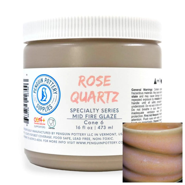 Rose Quartz Glaze - Penguin Pottery