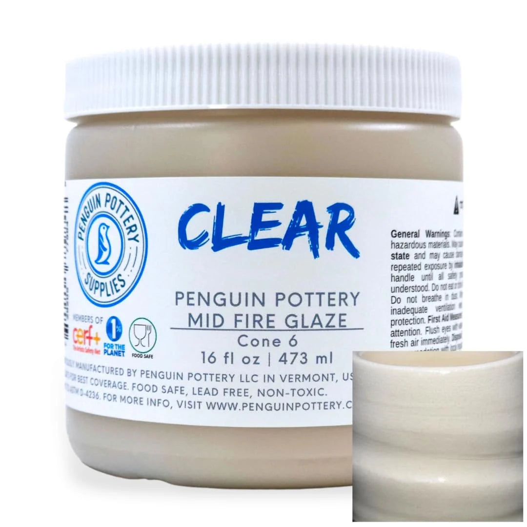 Glossy Clear Glaze - Penguin Pottery