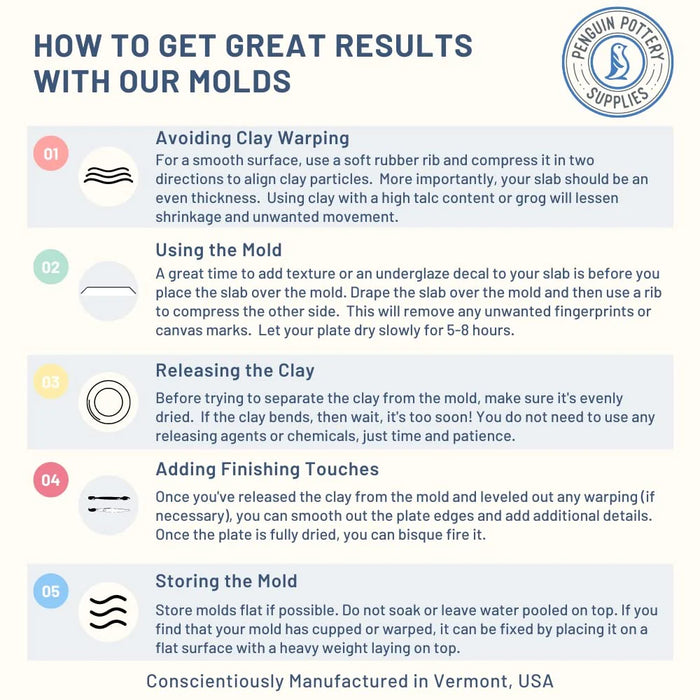 Round Mold 8" - Penguin Pottery