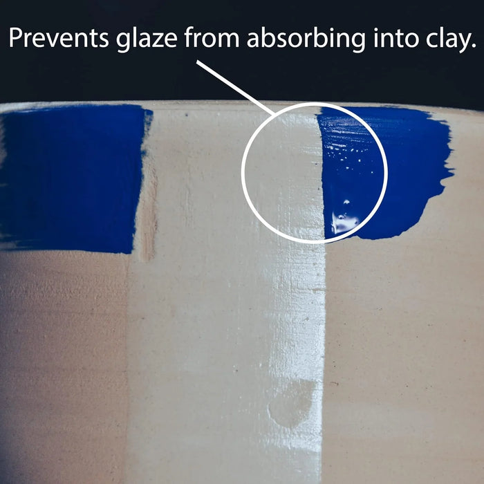 Blue Wax Resist - Penguin Pottery