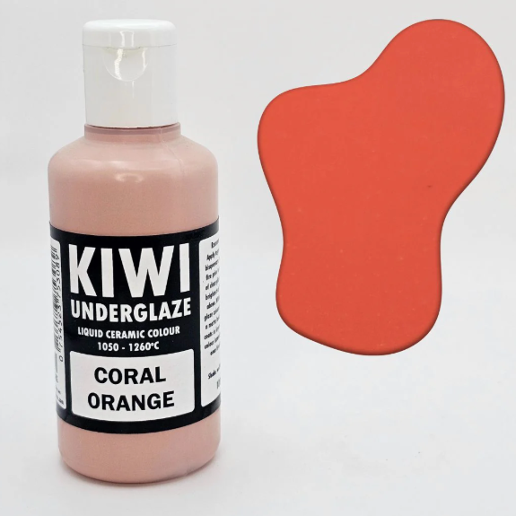 Coral Orange KIWI Underglaze