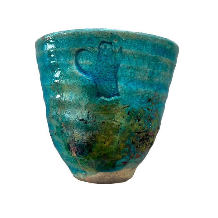 L&R Turquoise Copper Raku