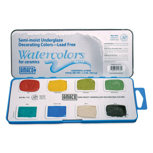Underglaze Set - Semi-Moist #112  - AMACO